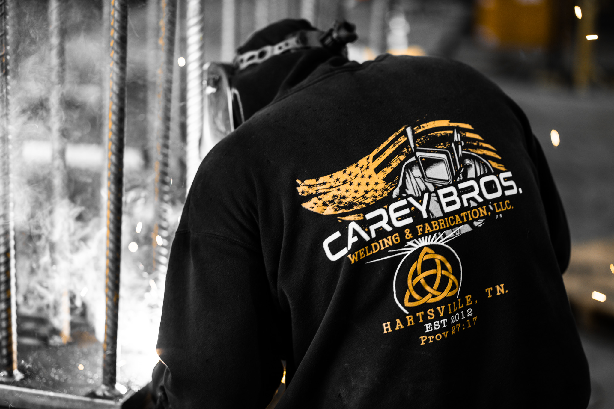 Carey Bros welding and fabrication crew on the job